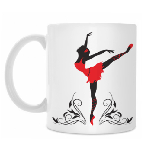 Кружка с принтом Прекрасная танцовщица