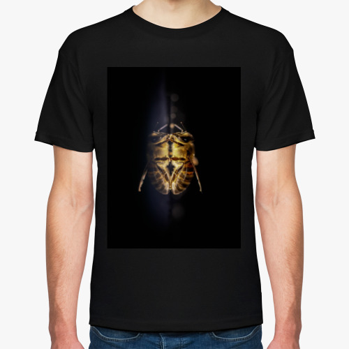 Футболка с принтом Зеркальная пчела