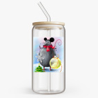 Банка с бамбуковой крышкой