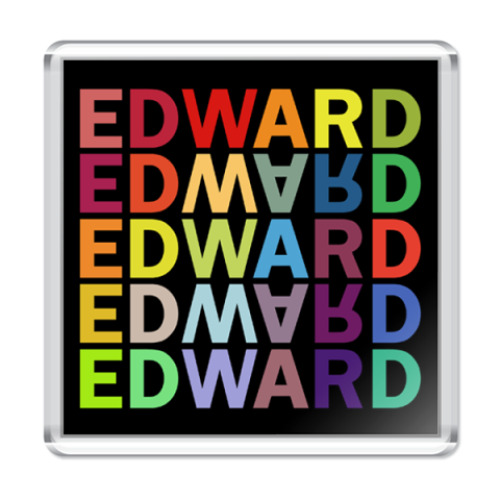 Магнит с принтом Edward