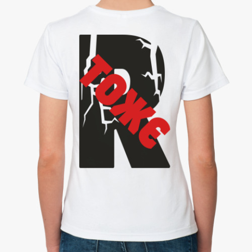 Классическая футболка с принтом SHIZZZA