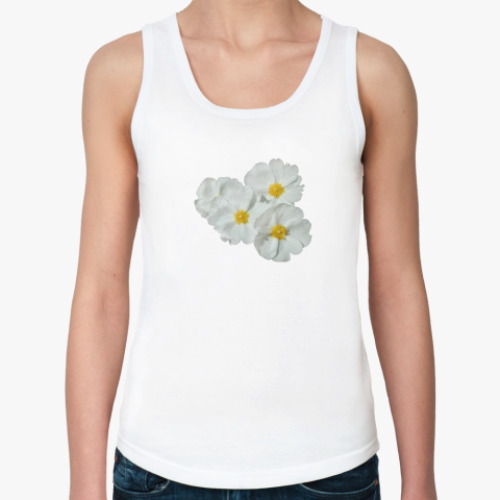 Женская майка с принтом Цветы