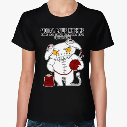 Женская футболка с принтом Дундагомот негодует