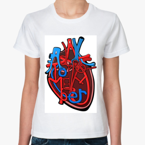 Классическая футболка с принтом ADTR