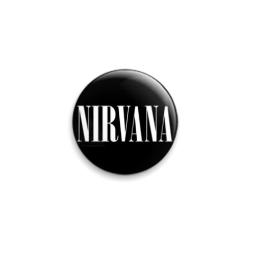 Значок 25мм с принтом  'Nirvana'
