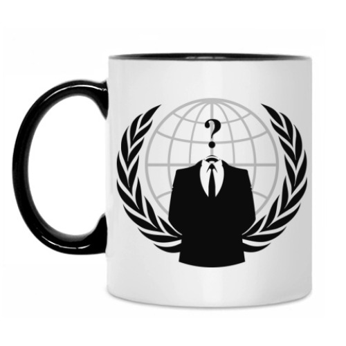 Кружка с принтом Anonymous