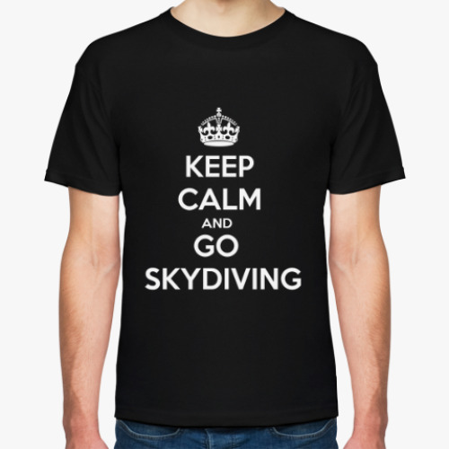 Футболка с принтом skydiving прыжки парашют скайдайвинг