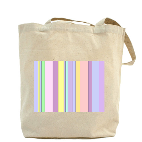 Сумка шоппер с принтом полосочки