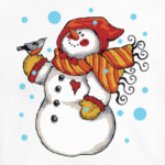 Снеговик и снегирь