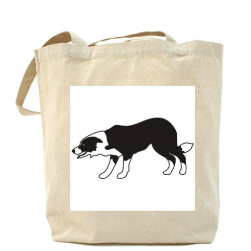 Сумка шоппер с принтом ПАСТЬБА