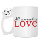 Кружка с футбольным мячиком