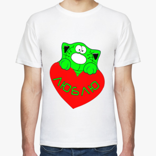 Футболка с принтом Люблю