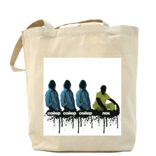 Сумка шоппер с принтом  ЛОСТ