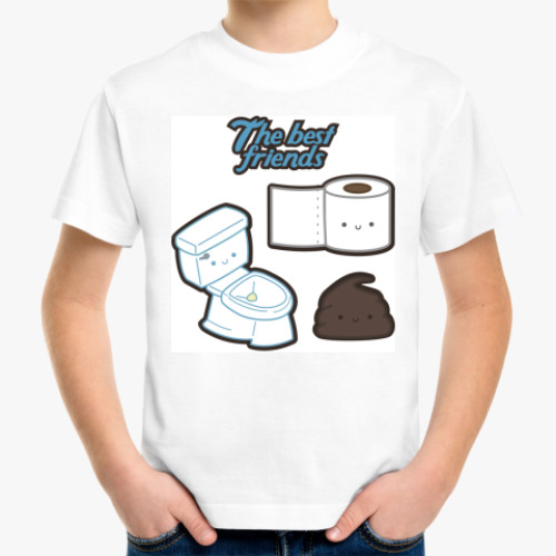 Детская футболка с принтом The best friends