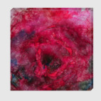 Холст 30 х 30 см Алая роза