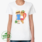 Женская футболка органик