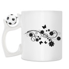 Кружка с футбольным мячиком
