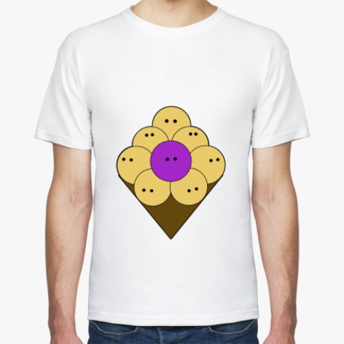 Футболка с принтом Purpleman