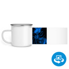 Кружка металлическая белая (круговая запечатка)