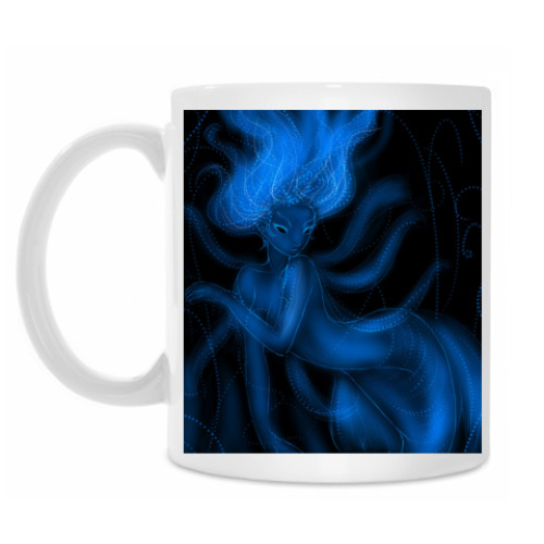 Кружка с принтом Ghost Mermaid