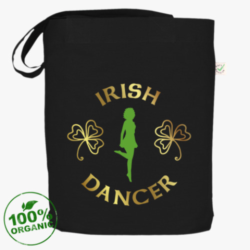 Сумка шоппер с принтом Irish dancer