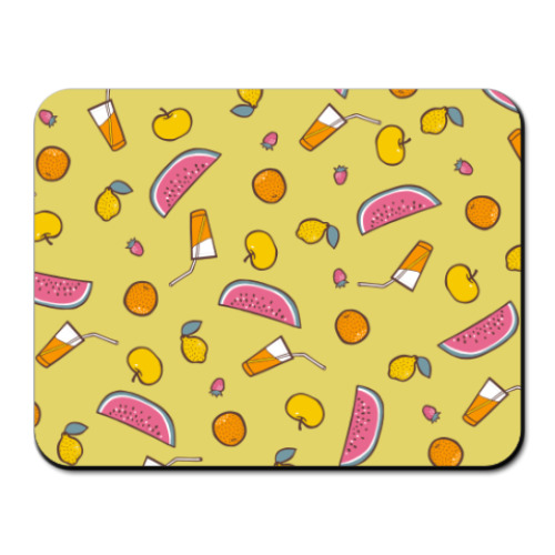 Коврик для мыши с принтом  ФРУКТЫ