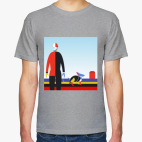 Классическая футболка Оставайтесь дома