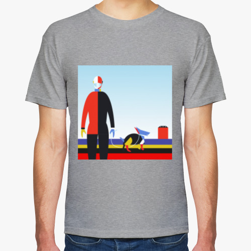 Футболка с принтом Оставайтесь дома