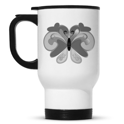 Кружка-термос с принтом Бабочка