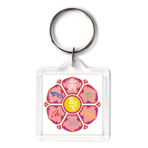 Брелок с принтом  Лотос