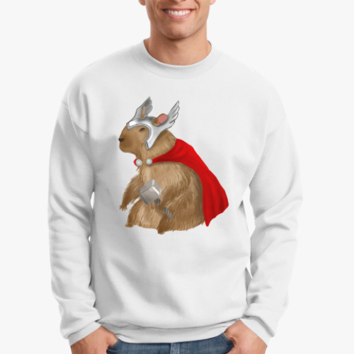 Свитшот с принтом Капибара Тор