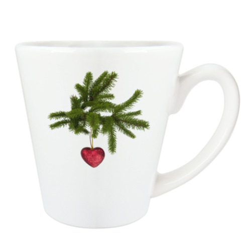 Чашка Латте с принтом С Новым Годом