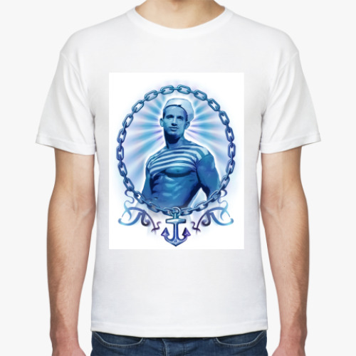 Футболка с принтом Романтичный моряк