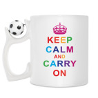 Кружка с футбольным мячиком