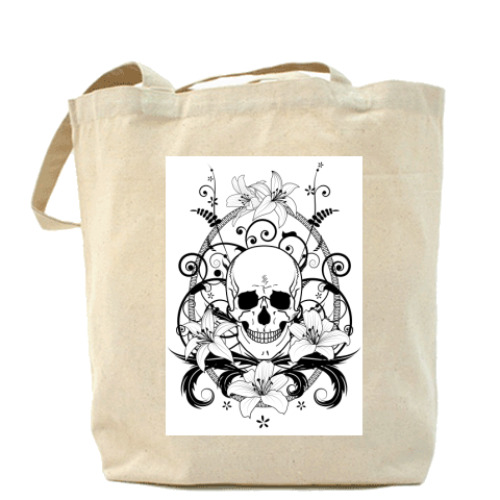 Сумка шоппер с принтом Хоррор