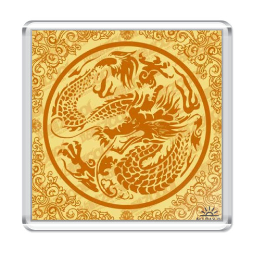 Магнит с принтом  Дракон