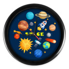 Настенные часы (без цифр) Space (Космос)