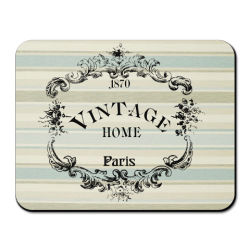Коврик для мыши с принтом Vintage Home