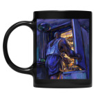 Кружка цветная UV-DTF