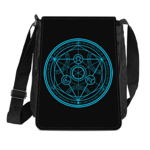 Сумка-планшет с принтом Стальной алхимик