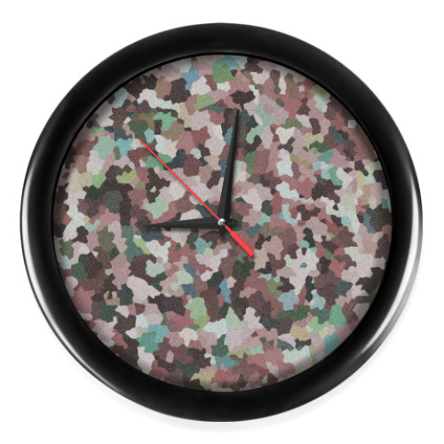 Настенные часы с принтом Кристаллики