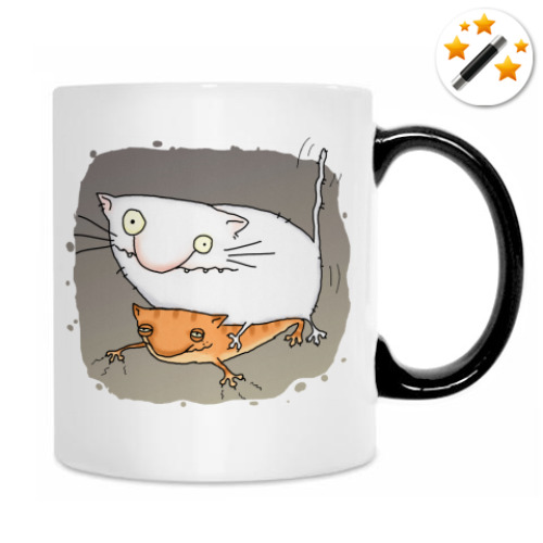 Кружка-хамелеон с принтом Март