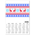 Календарь A4 2026, белый С новым годом!