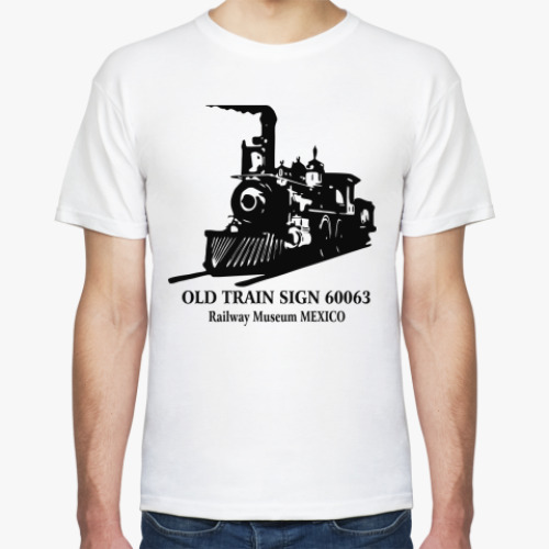 Футболка с принтом Old train