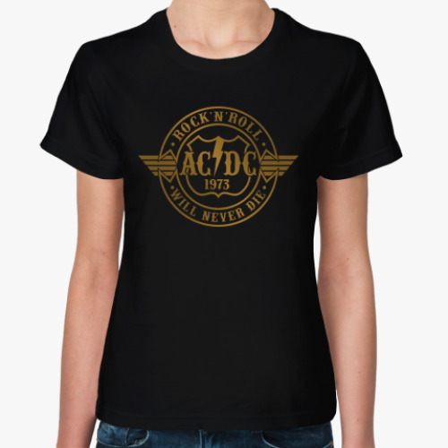 Женская футболка с принтом AC/DC