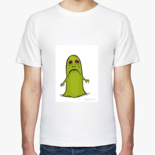 Футболка с принтом слизняк