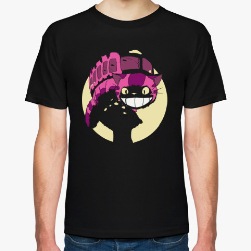 Футболка с принтом Чеширский Котобус на грибочке