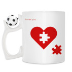 Кружка с футбольным мячиком