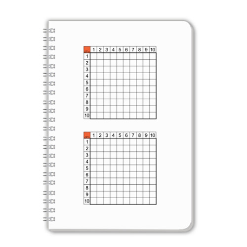 Тетрадь с принтом Морской боевой