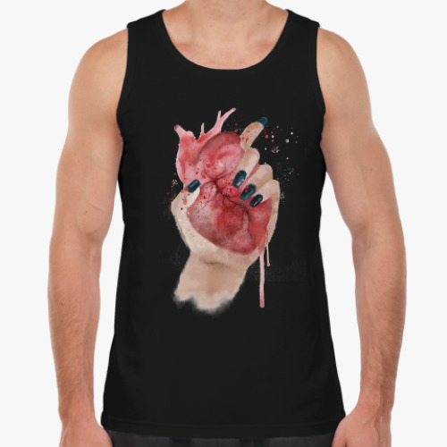 Майка с принтом Сердце в руке